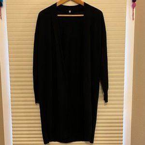 Muji Wool/Silk long cardigan